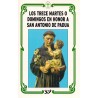 Los trece martes o domingos San Antonio