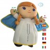 Peluche Virgen María 30 cms Oraciones 6 idiomas