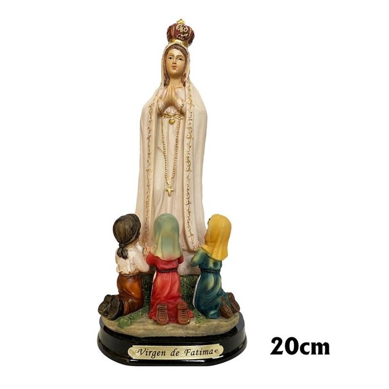 Virgen de Fátima con pastores