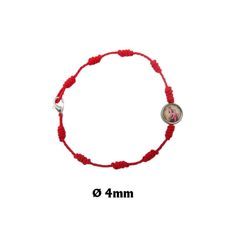 Pulsera cuerda roja personalizable