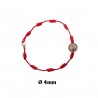 Pulsera cuerda roja personalizable