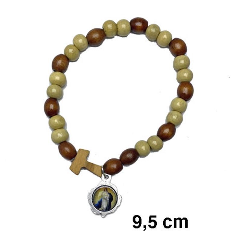 Pulsera elástica madera TAU personalizable