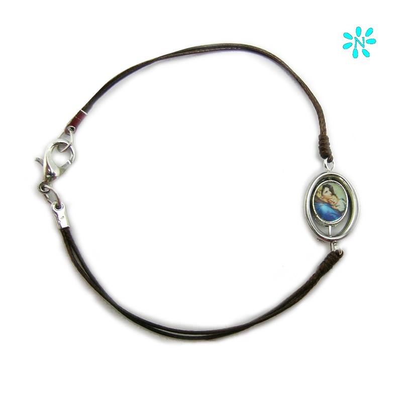 Pulsera con medalla gisratoria personalizable