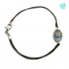 Pulsera con medalla gisratoria personalizable