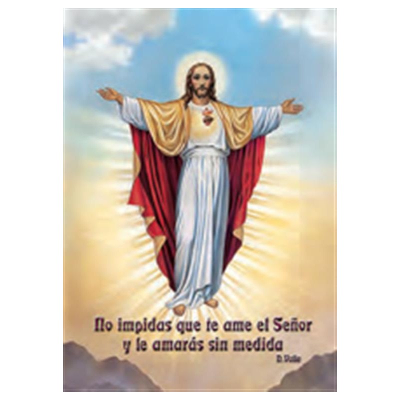 Estampa con oración Corazon de Jesús