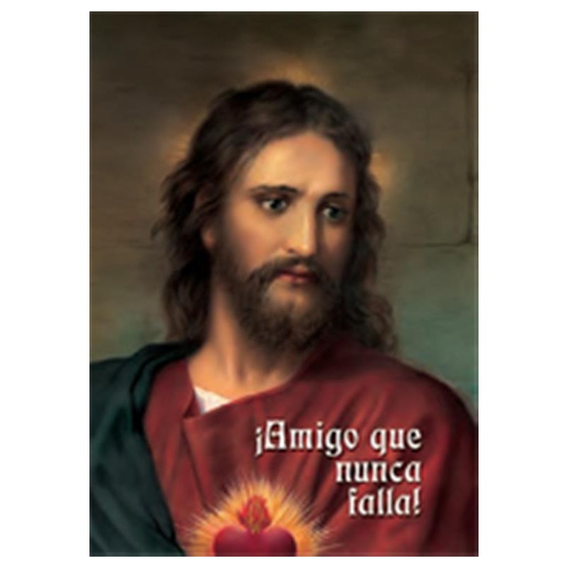 Estampa con oración Corazon de Jesús