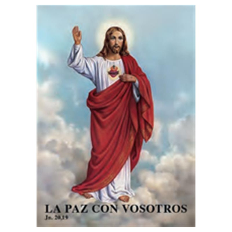 Estampa con oración Corazon de Jesús