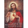 Estampa Corazon de Jesús con oración